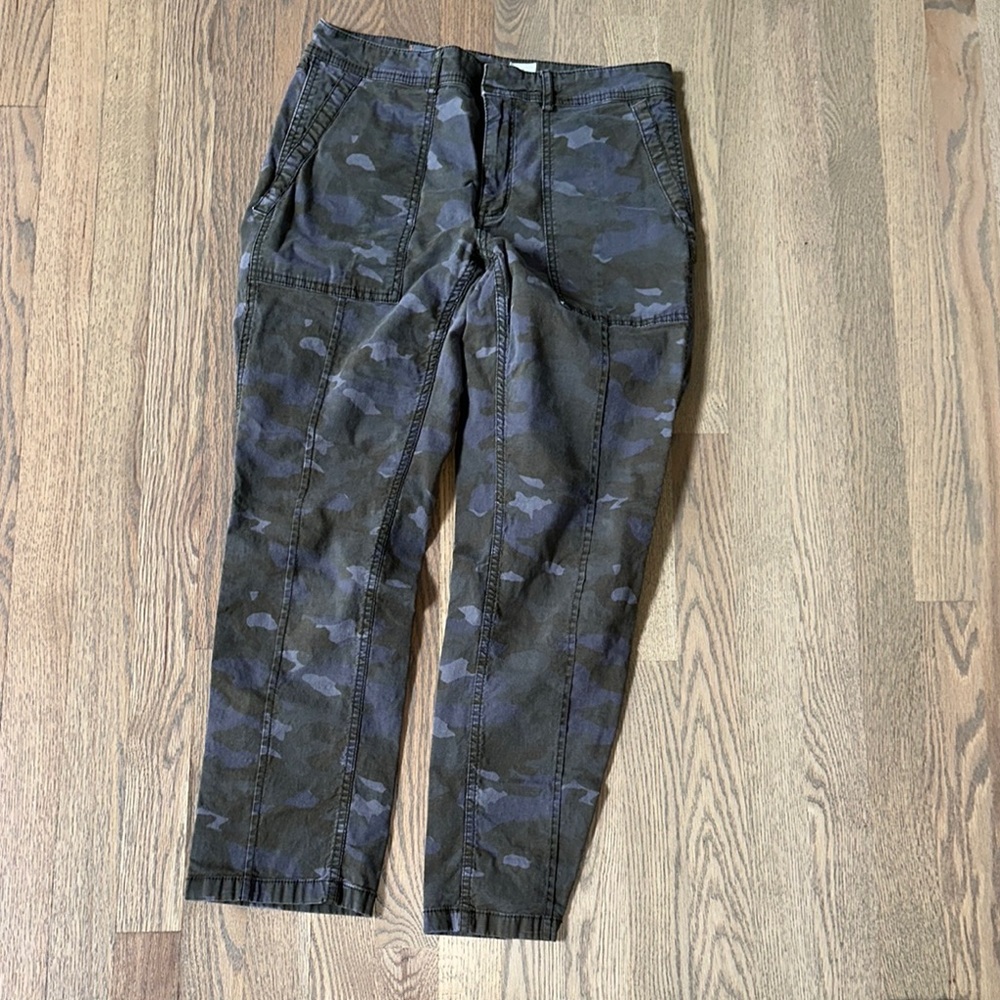 Anthropologie Wanderer Gray and Black Cropped Pants J(26)